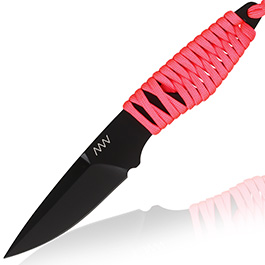 ANV Knives Neck Knife P100 Sleipner Stahl Cerakote schwarz/pink inkl. Kydex Scheide