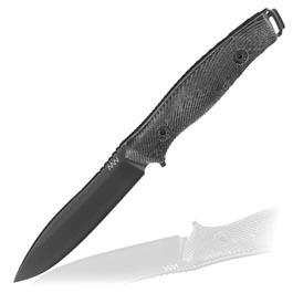 ANV Knives Outdoormesser M25 Sleipner Stahl Micarta schwarz inkl. Kydexscheide