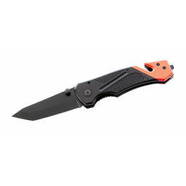 Rettungsmesser Herbertz, schwarz/orange