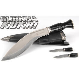 Gurkha Kukri mit 2 Beimessern & G�rtelscheide 