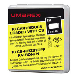 Umarex Waffen - Umarex CS Gaspatronen Kaliber 8 mm 10 St&uuml;ck