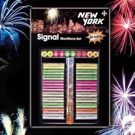 New York, 40 teilig, Signaleffekte f�r Schreckschusswaffen 