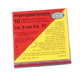 Wadie Pfefferpatrone 9mm PAK 10 St�ck 