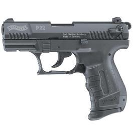 Walther P22 Schreckschuss Pistole br�nierter Schlitten 