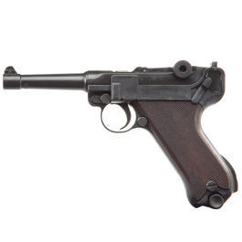 ME Modell P08 Parabellum Schreckschuss Pistole 9 mm P.A.K. brniert Holzgriff