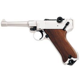 ME Modell 08 Schreckschuss Pistole vernickelt