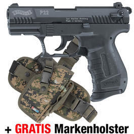 Walther P22&nbsp; Pistole P.A.K&nbsp;und&nbsp;Multifunktionsholster&nbsp;GRATIS  