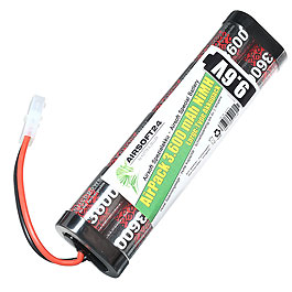 Airsoft24 AirPack Akku 9.6V 3600mAh NiMH Large-Type mit TAM Anschluss