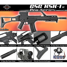 GSG KSK-1 K Pro Series Softair Komplettset S-AEG