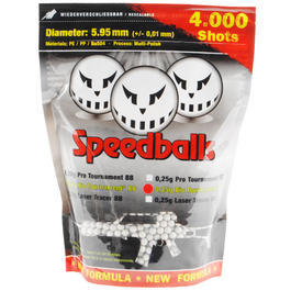 100% Speedballs Bio Tournament BBs 0,25g 4.000er Beutel  