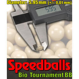 100% Speedballs Bio Tournament BBs 0,25g 4.000er Beutel  