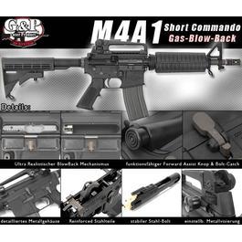 G&P WOC M4A1 Short Commando Gas-Blow-Back