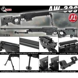 Ares AW-338 CNC Gas-Snipergewehr Lizenzversion schwarz