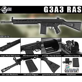 Jing Gong G3A3 RAS Komplettset S-AEG schwarz