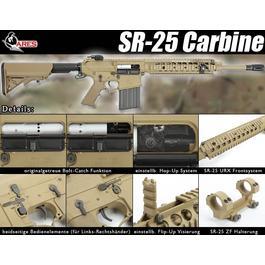 Softair AEG - Ares SR-25 Carbine S-AEG Tan