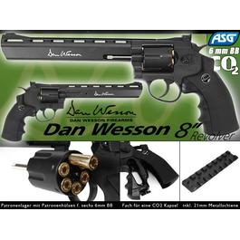 ASG Dan Wesson 8 Zoll 6mm BB CO2 Revolver schwarz