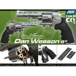 ASG Dan Wesson 4 Zoll 6mm BB CO2 Softair Revolver chrom