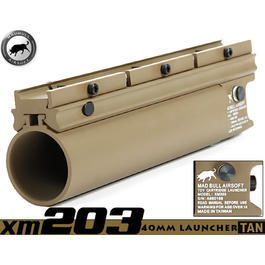 Markierer - MadBull XM203 40mm Granatwerfer lang TAN