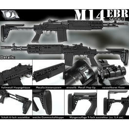 Softair AEG - Classic Army M14 EBR Scout S-AEG