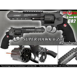 Ruger Super Hawk 6 Zoll 6mm BB CO2 Revolver schwarz