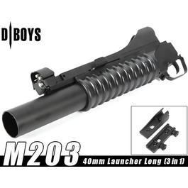 D'Boys M203 40mm Granatwerfer Lang (3in1) schwarz