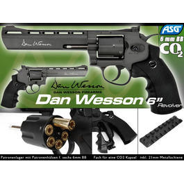 ASG Dan Wesson 6 Zoll 6mm BB CO2 Revolver schwarz
