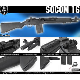 Echo1 M14 Socom 16 Vollmetall Komplettset S-AEG
