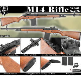Echo1 M14 Rifle Wood Vollmetall Komplettset S-AEG