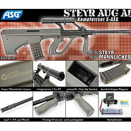 Softair Verkauf - ASG Steyr AUG A1 Komplettset S-AEG