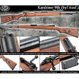 Tanaka Works Karabiner 98K Gas Softair (byf-Ausf&uuml;hrung) 