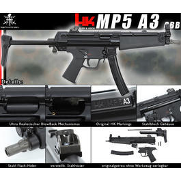 VFC Heckler & Koch MP5 A3 Gas-Blow-Back 