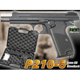 Cybergun SIG P210-6 Gas-Blowback Softair&nbsp;inkl. Pistolenkoffer 