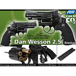 ASG Dan Wesson 2,5 Zoll 6mm BB CO2 Revolver schwarz 