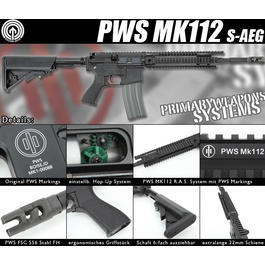 Socom Gear PWS MK112 S-AEG 6mm BB schwarz