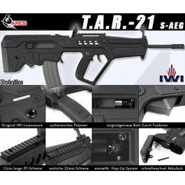 Ares Tavor TAR-21 S-AEG Softair schwarz 6mm BB 