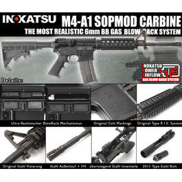 Inokatsu MTW M4A1 SOPMOD Carbine Super Version 2011 Gas-Blow-Back