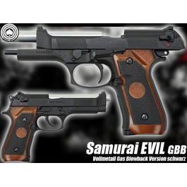 BB Gun - Socom Gear Samurai Evil Vollmetall GBB schwarz 6mm BB