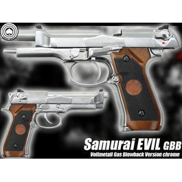 freie Waffen - Socom Gear Samurai Evil Vollmetall GBB&nbsp;chrome 6mm BB