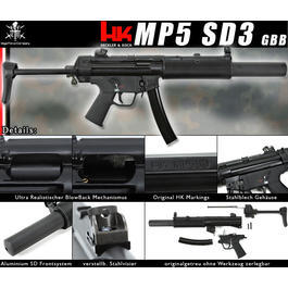 VFC Heckler & Koch MP5 SD3 Gas-Blow-Back