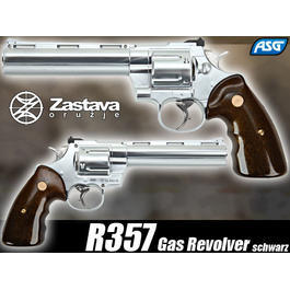 ASG Zastava R357 Gas Revolver chrome 6mm BB