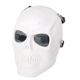 GSG Gitterschutzmaske Totenkopf weiss  