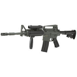 DBoys M4A1 RIS Softair Komplettset AEG 6mm BB grau / schwarz  