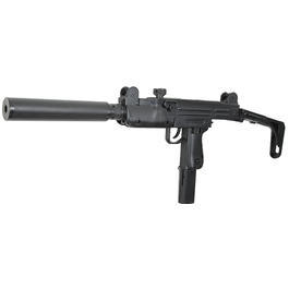 IWI UZI SMG Softair inkl. Schalld�mpfer Springer 6mm BB schwarz  