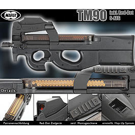 Softair P90 - Tokyo Marui TM90 inkl. Red-Dot S-AEG 6mm BB