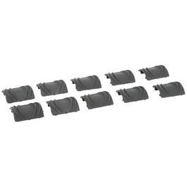 Element TD-Style Rubber Rail Covers kurz 10 Stck - schwarz