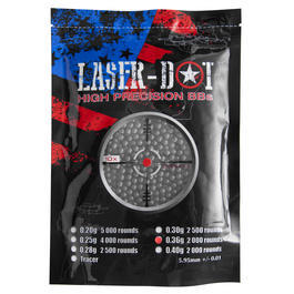 Laser Dot Hochprzisionskugeln 0,36g BBs 2000er Beutel schwarz