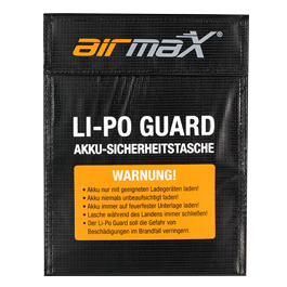 airmaX Li-Po Guard Sicherheitstasche 23 x 18cm schwarz