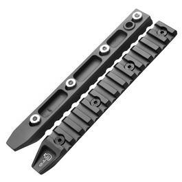 Ares KeyMod 21mm Aluminium Schienen Set Octarms 6-Zoll (2 Stck) schwarz