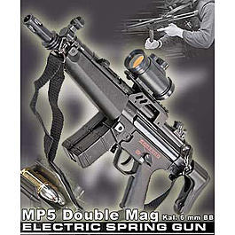 Softair AEG MP5 Double Mag 6 mm BB Set 