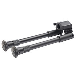Echo1 ASR Universal Sniper-Zweibein mit Gummife m. Direct-Mount Montage schwarz